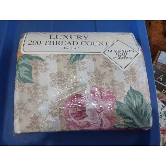 Dan River Other - Luxury 200 Thread Ct By Dan River Twin Sheet Set No Iron Percale